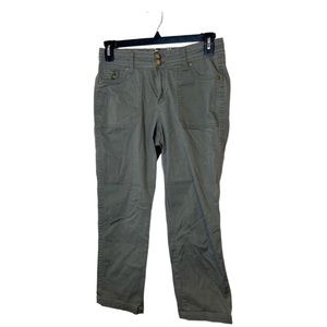One 5 One Stitch Fix Olive Green Cropped Pants Size 8